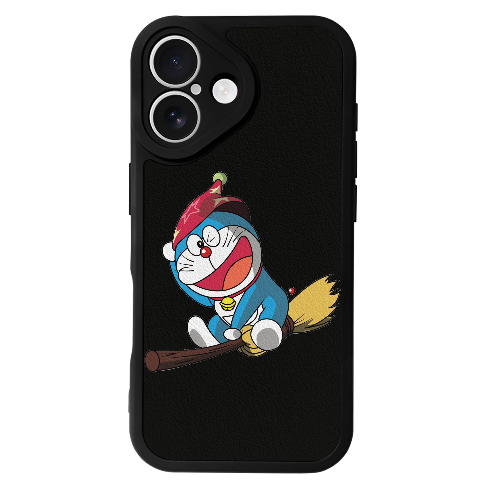 （画像用） ドラえもん Doraemon 【iPhone 16シリーズ対応】シリコンスマホケース（レザー調） 材質：シリコン